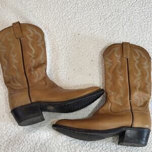 Vintage Biltrite Western Round toe Genuine Leather Cowboy Boots  Men Size 10D